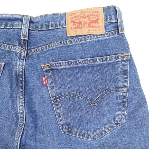 Levi's 505 Jeans Men's 33x31 Straight Leg Stretch Denim - Picture 6 of 11